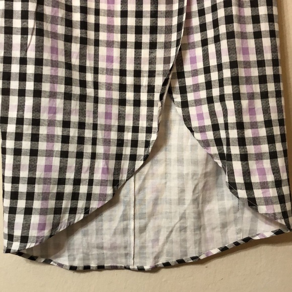 ASOS Gingham Midi Wrap Skirt - Picture 8 of 9